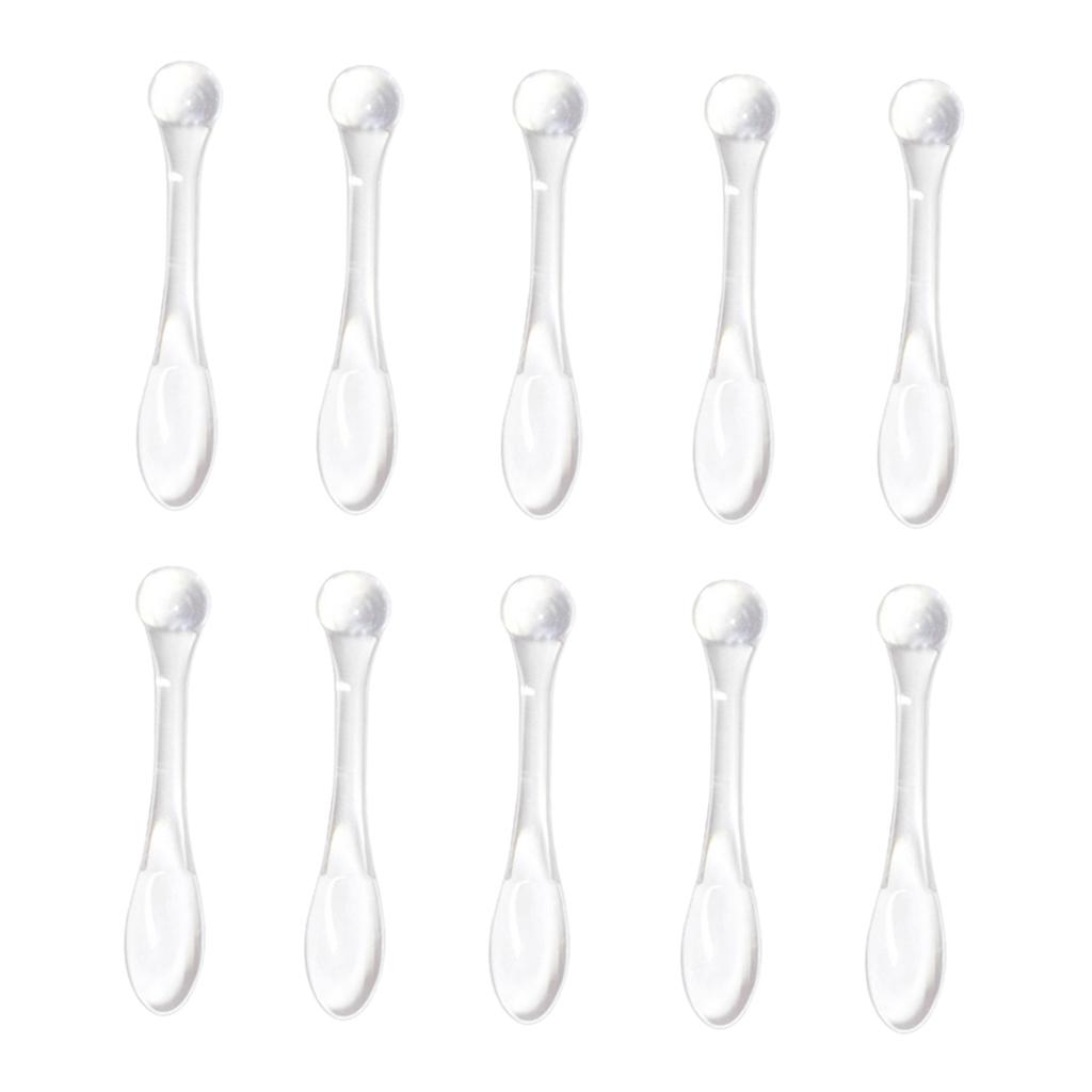 Cuticate 10 Mini Đựng Mỹ Phẩm Thìa Đũa Trộn Lấy Mẫu Da Mặt Nạ Thìa Rõ Ràng