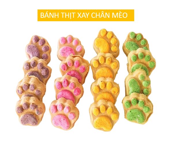 BÁNH THỊT XAY SẤY KHÔ DINH DƯỠNG CHO CHÓ, MÈO, HAMSTER GÓI 10GR