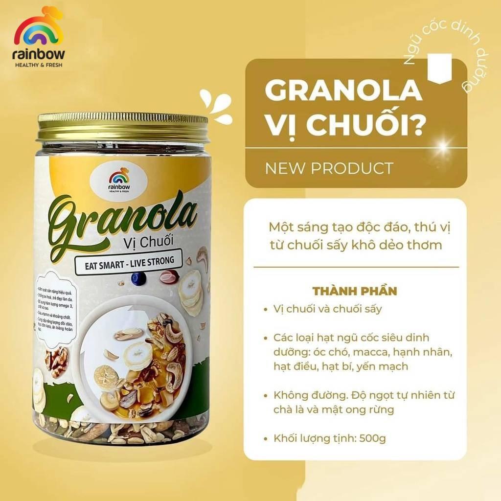 Ngũ Cốc Granola Siêu Hạt, Hỗ Trợ Giảm Cân, Vị Ngọt Tự Nhiên Từ Mật Ong Và Mật Hoa Dừa