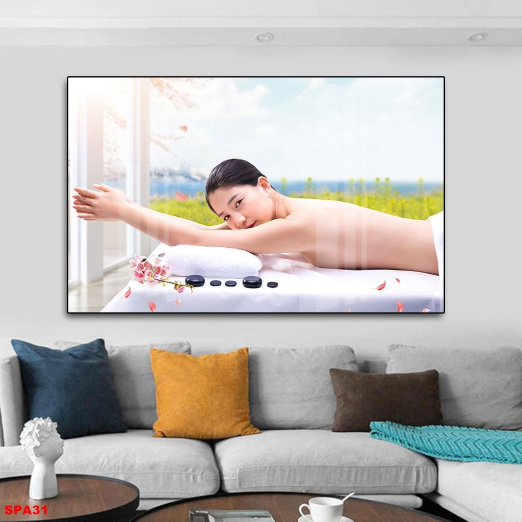 Tranh Treo Tường Gỗ Tráng Gương 3D Trang Trí SPA-Thảo Dược Đông Y, Rẻ Đẹp Sang Trọng-Hiện Đại TCD03