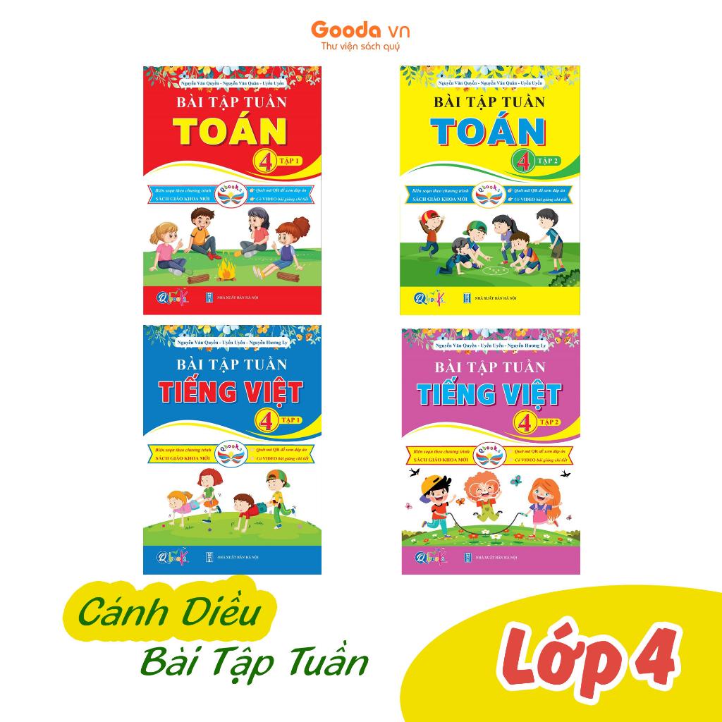 Combo Bài Tập Tuần Toán, Tiếng Việt Lớp 4 - Cánh Diều - Bản Quyền