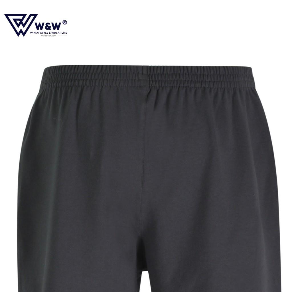 Quần Short Nam W&amp;W Vải Thun Cạp Chun, Chất Liệu Mỏng Nhẹ, Thoáng Mát, Dáng Thể Thao Trẻ Trung WSH31