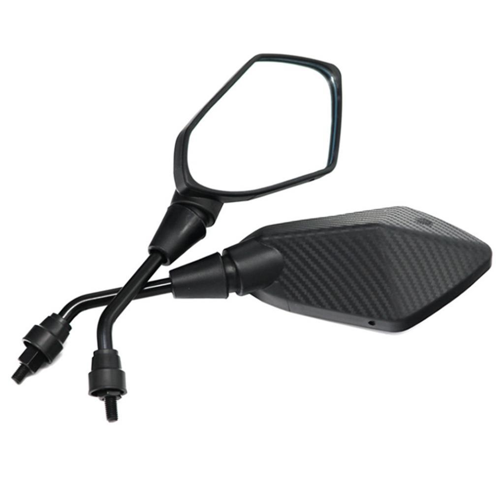 1 Pair Motorcycle Rear View Mirrors 10MM Universal Side Mirror for Scooter, ATV