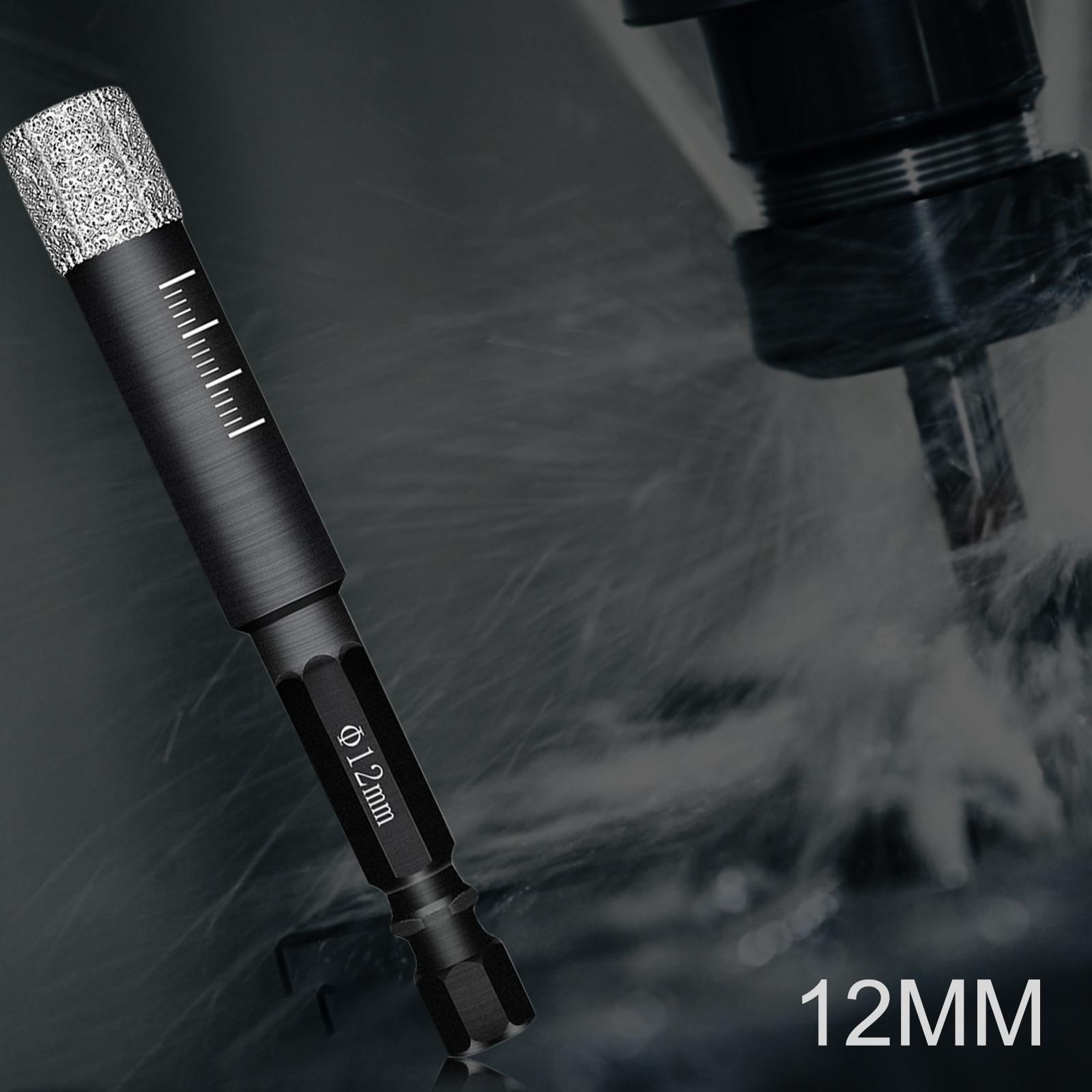 Diamond Dry Drill Bit Set for Stone Porcelain Granite 12MM+10MM