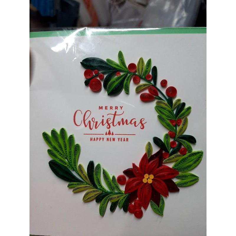 THIỆP QUILLING, THIỆP HANDMADE NOEL