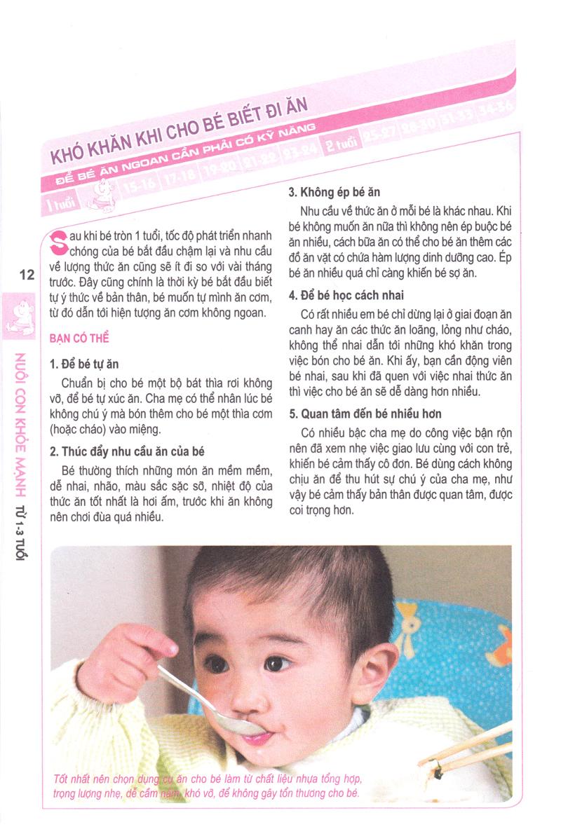 Nuôi Con Khỏe Mạnh Từ 1-3 Tuổi