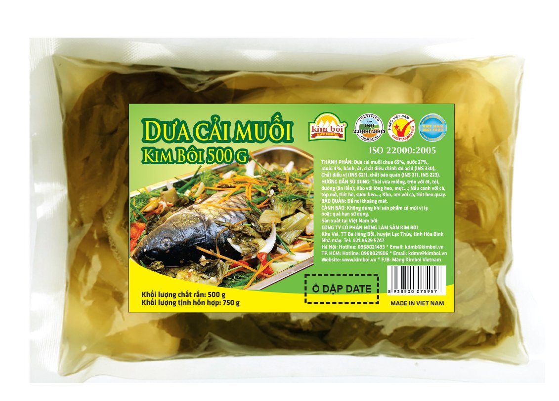 Dưa cải muối Kim Bôi 500g