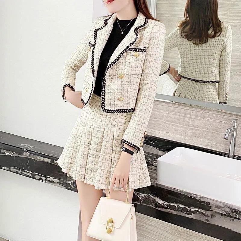 Set đồ nữ Áo blazer + chân váy phong cách hàn quốc mẫu mới chất đẹp mã RB03