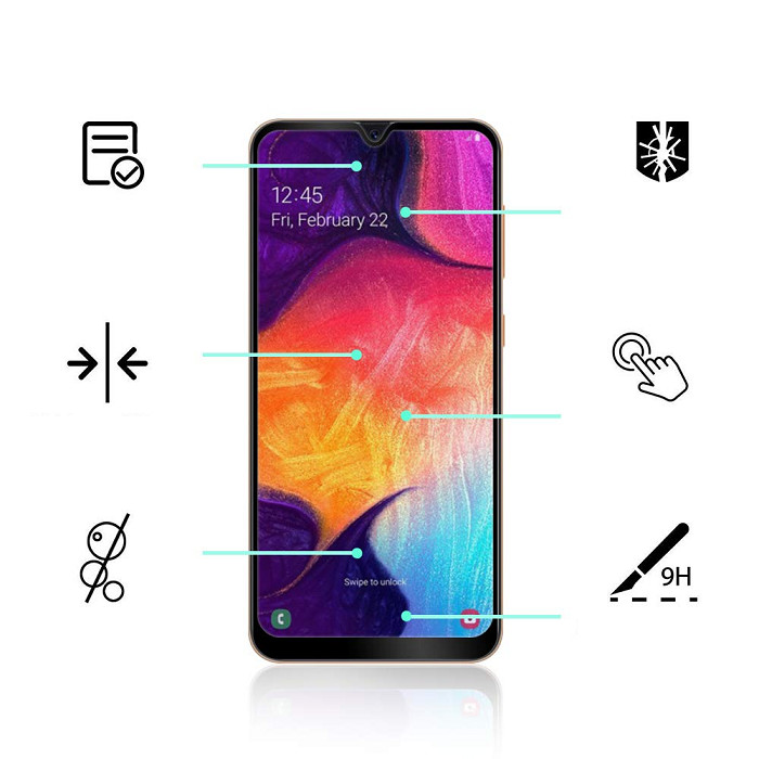 Tấm dán kính cường lực full 5D dành cho SamSung Galaxy A30s tràn màn hình