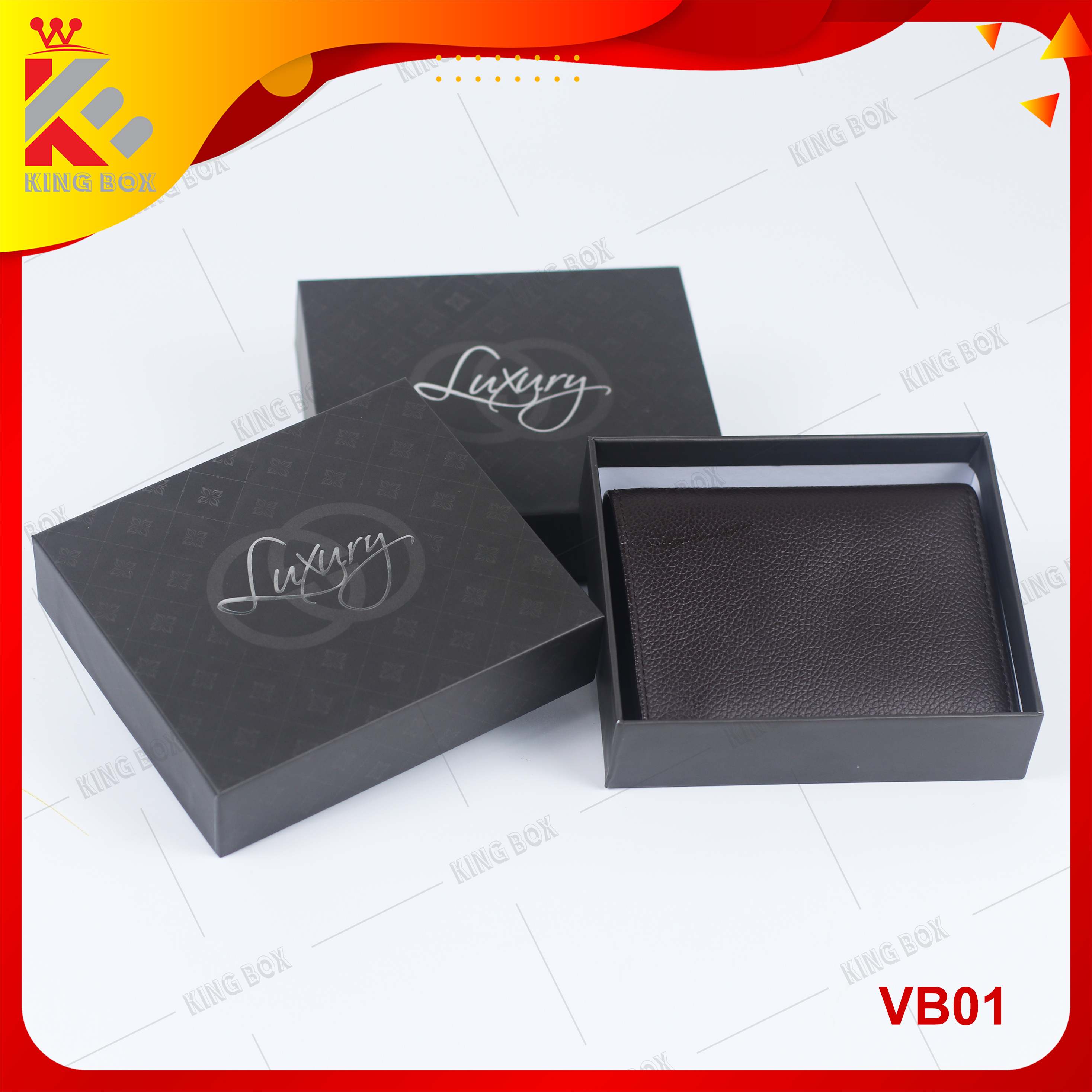 Hộp đựng ví nam sang trọng cao cấp KINGBOX