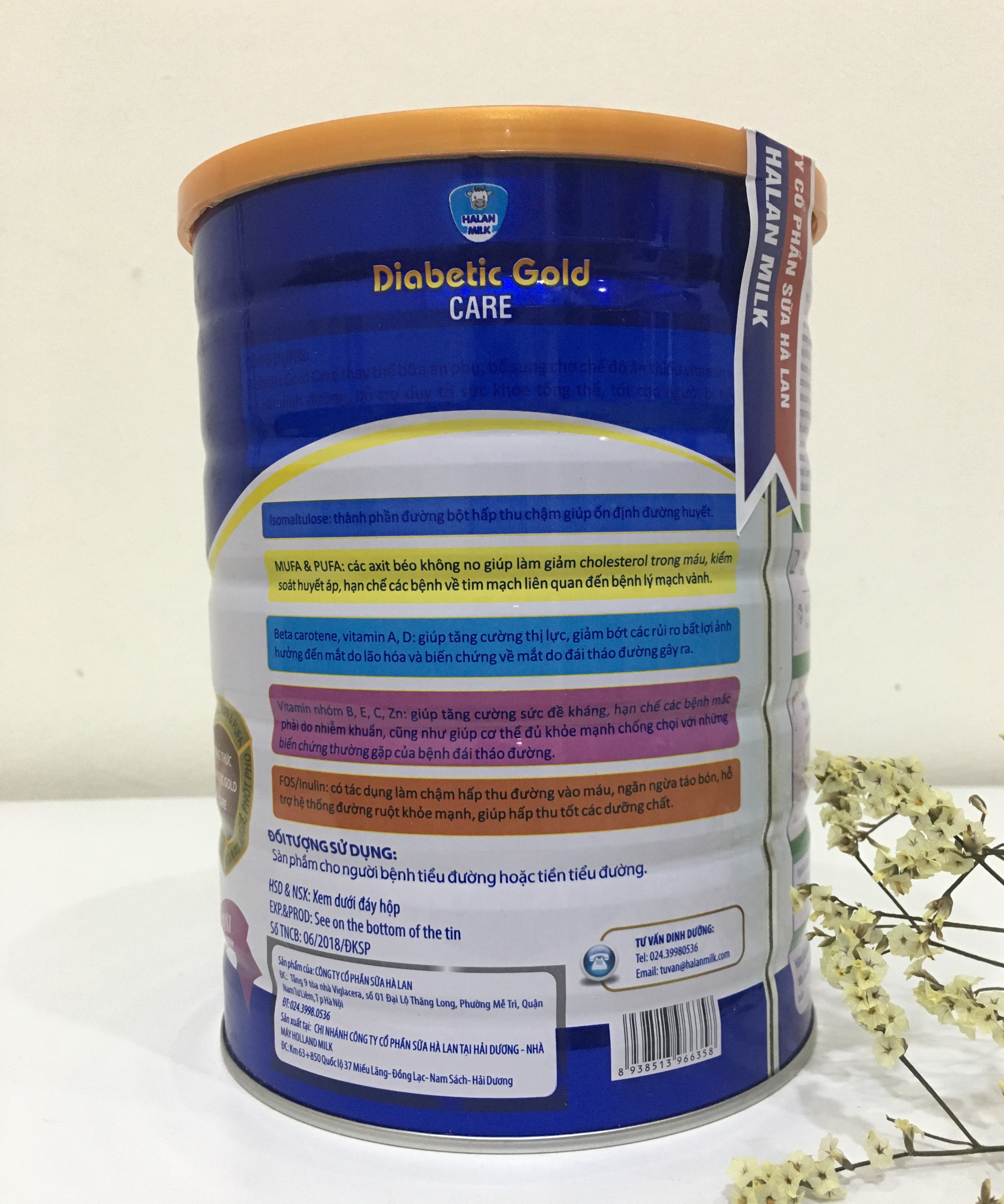 Sữa bột Diabetic Gold Care-400gr- Dinh dưỡng cho người tiểu đường