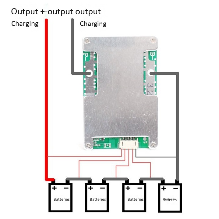 Mạch Sạc Và Bảo Vệ Pin 3.2V LifePo4 12.8V 4S 120A