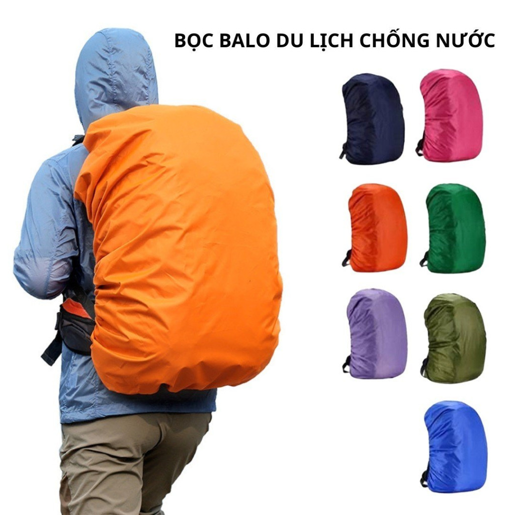 Túi trùm balo du lịch cho nam và nữ , áo chống thấm nước khi mưa , bụi bẩn khi trời nắng , trơn , thiết kế chun đàn hồi có thể điều chỉnh kích thước theo balo , nhỏ gọn rất hợp với du lịch ,phượt 