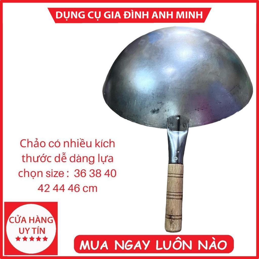 Chảo thép tay cầm cao cấp 34cm - chảo thép nhà hàng - chảo thép chuyên dụng - chảo thép chất lượng