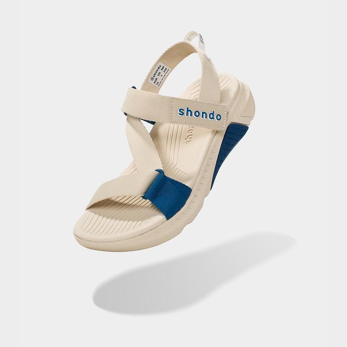 [Chính hãng] Giày SHONDO Sandals F7 racing be phối xanh dương F7R2530