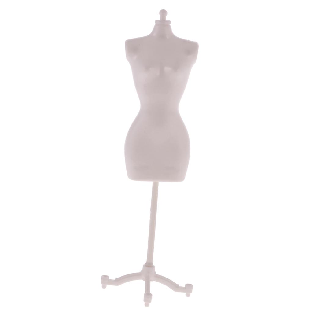 4 Pieces Display Holder Dress Clothes Mannequin Model Stand For Fashion Doll