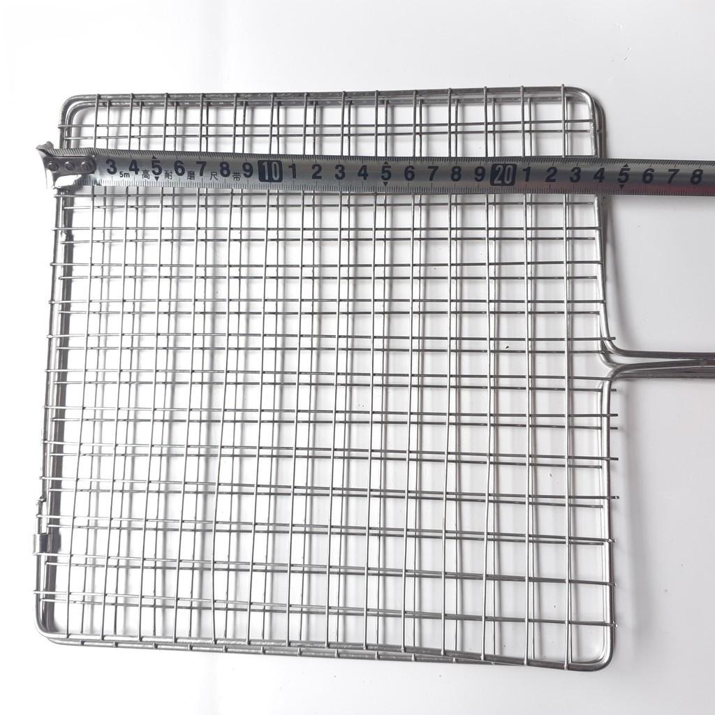 KẸP CHẢ INOX LOẠI NHỠ 24x24cm