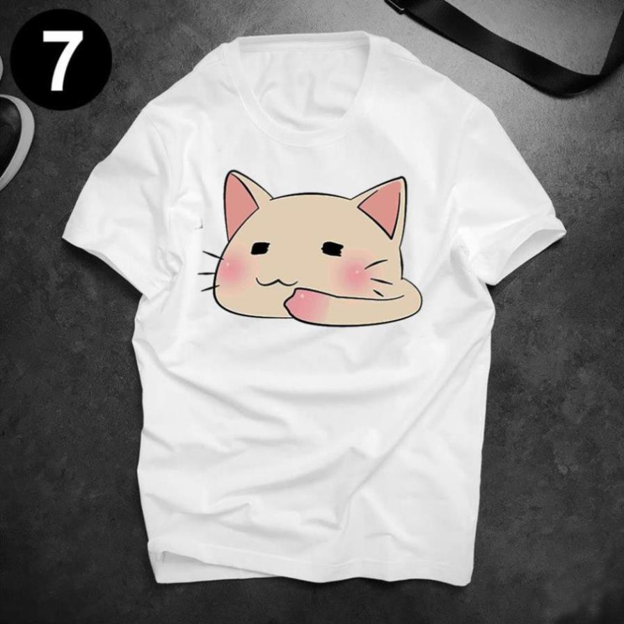 In hình Chibi Nhật Bản - Áo thun Cotton nam, nữ tay ngắn, cổ tròn