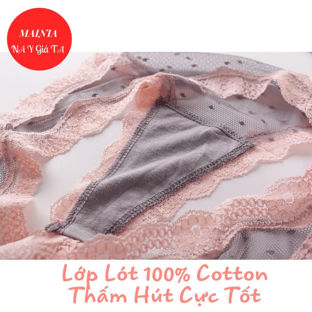 Quần Lót Lọt Khe Ren Xuyên Thấu Gợi Cảm Quần Chíp Nữ Ren Mềm Mại Cao Cấp Mainia Shop