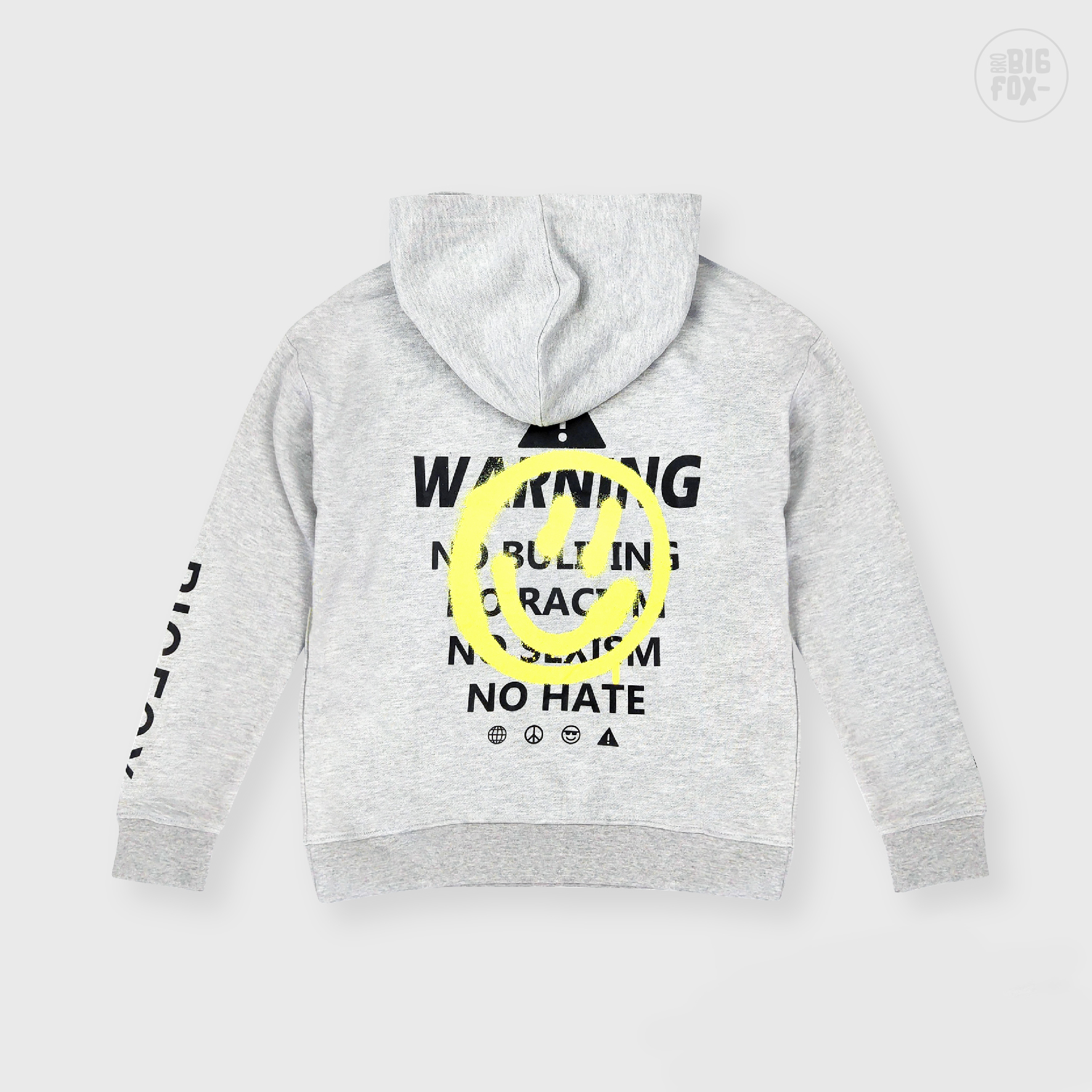 Áo khoác nam BIGFOX thu đông, áo hoodie nam tuổi teen dài tay hình mặt cười 45 - 65kg