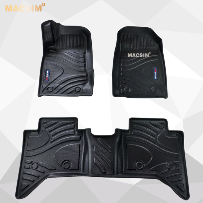Thảm lót sàn xe ô tô Isuzu D-max 2014-2019 Nhãn hiệu Macsim chất liệu nhựa TPV cao cấp