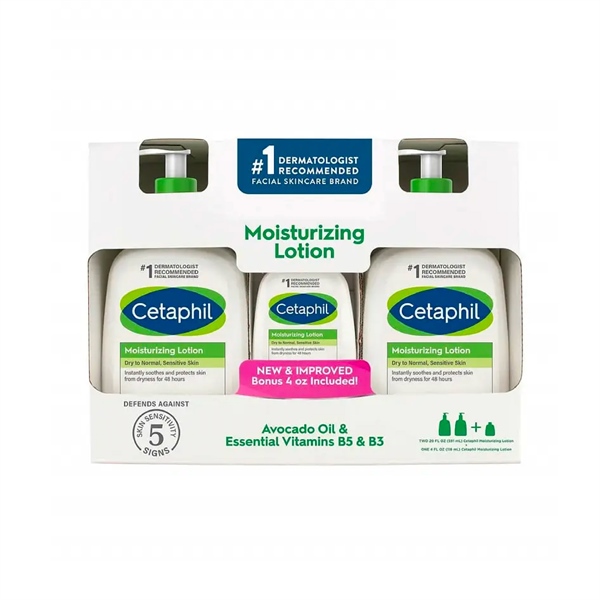 Set 3 Dưỡng Thể Cetaphil Moisturizing Lotion - Mỹ