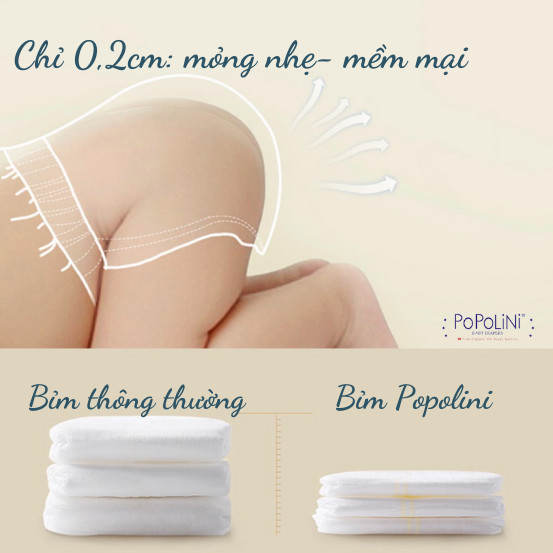 Tã quần Popolini size M 48 miếng 6-11kg