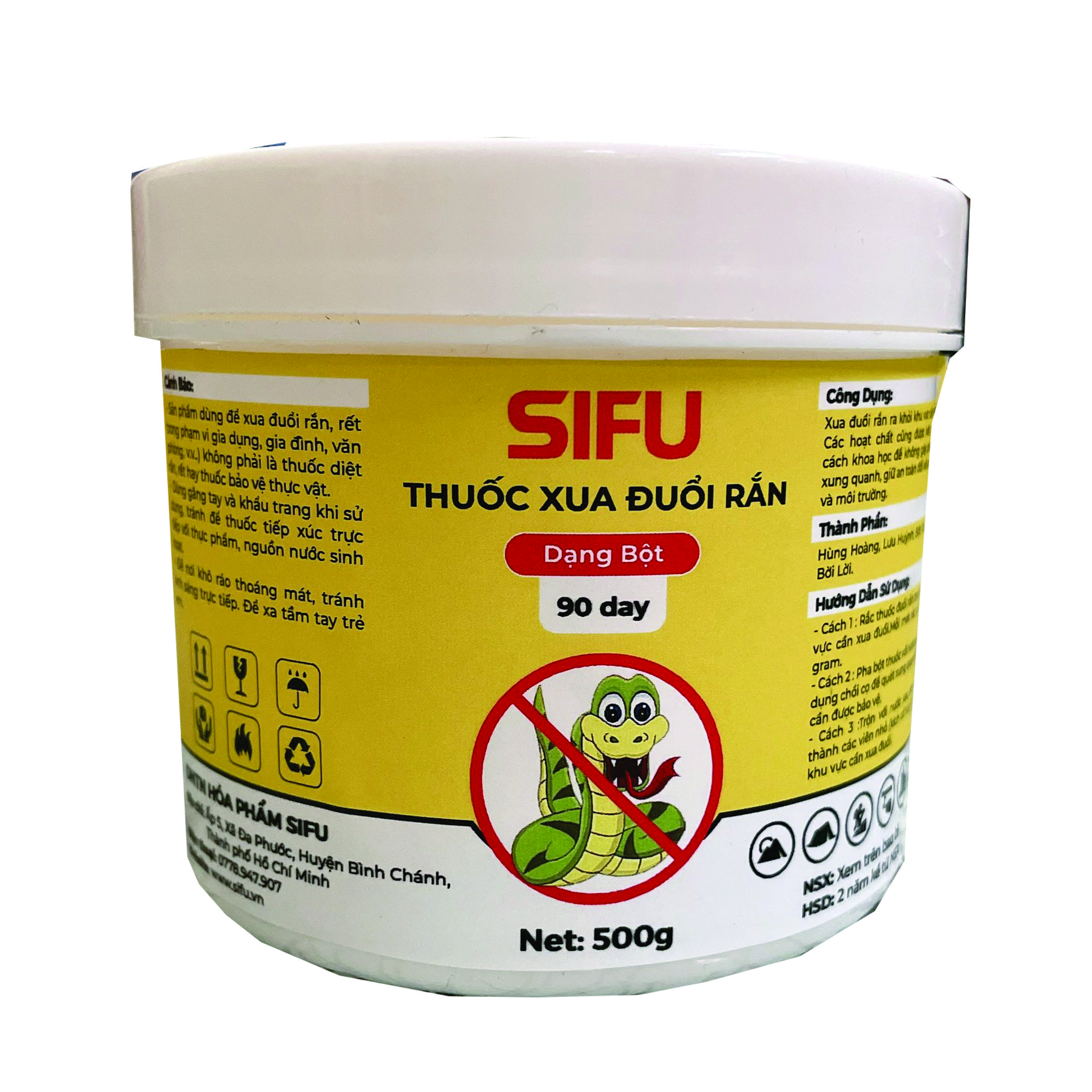 Bột Xua Đuổi Rắn Sifu Snake - Hủ 500g