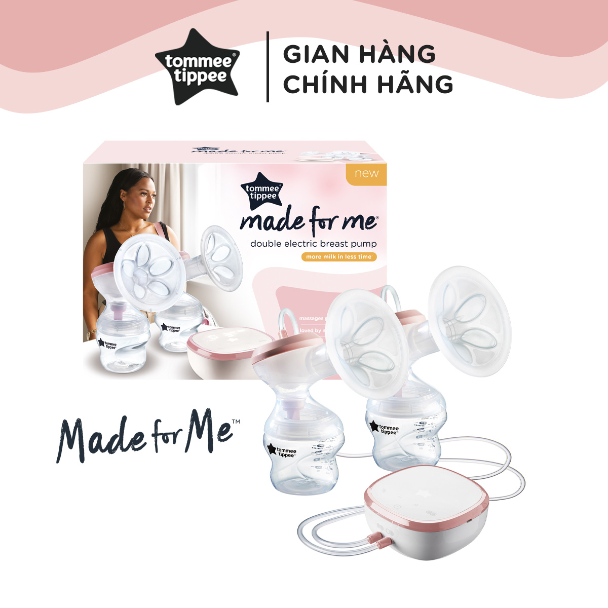 Máy hút sữa điện đôi Tommee Tippee Made for Me