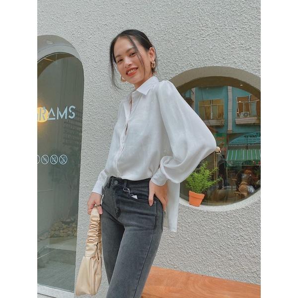 Áo sơ mi nữ tay dài tay bồng thiết kế