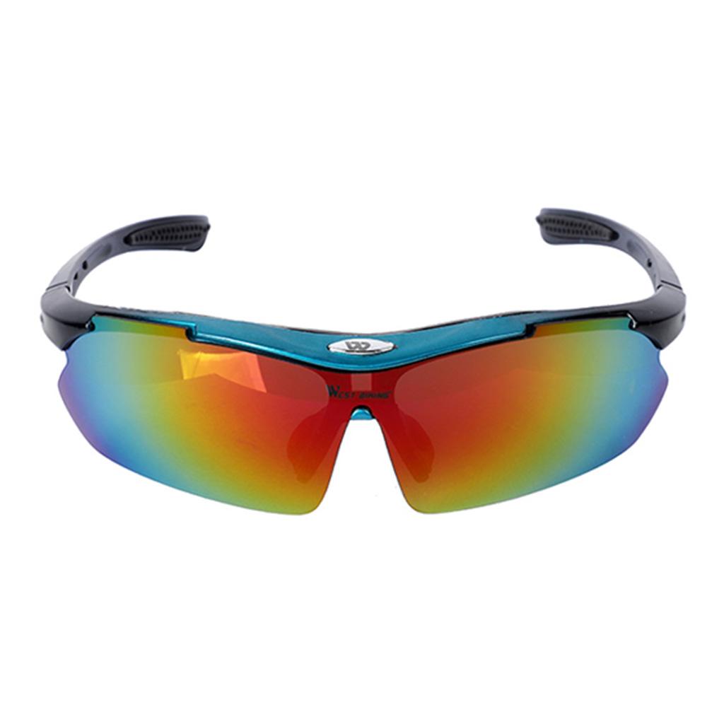 Polarized Cycling Glasses Sports Fishing UV400 Sunglasses Goggles White