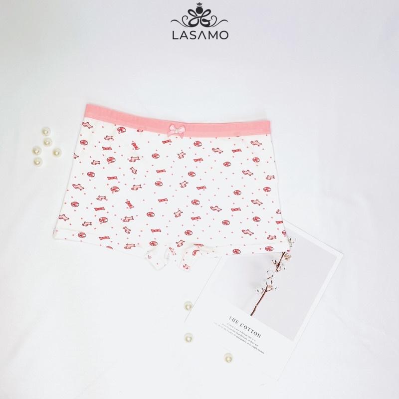 Set 2 chiếc quần chip bé gái, quần lót cho bé gái cotton cao cấp họa tiết Thỏ con dễ thương hãng LASAMO mã QLB013