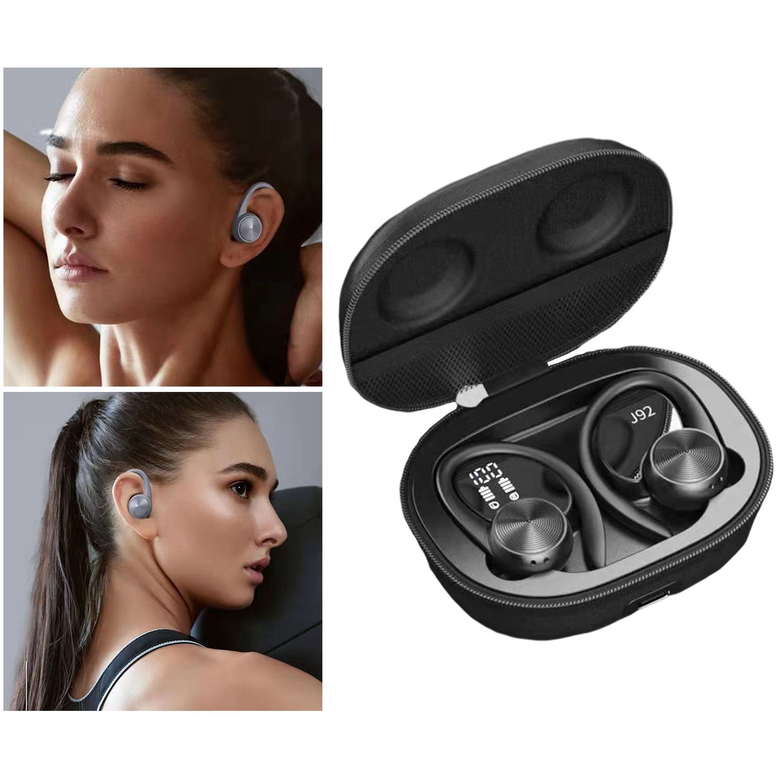 Bluetooth 5.0 Wireless Earbuds with Ear Hooks with Mic Stereo for Running