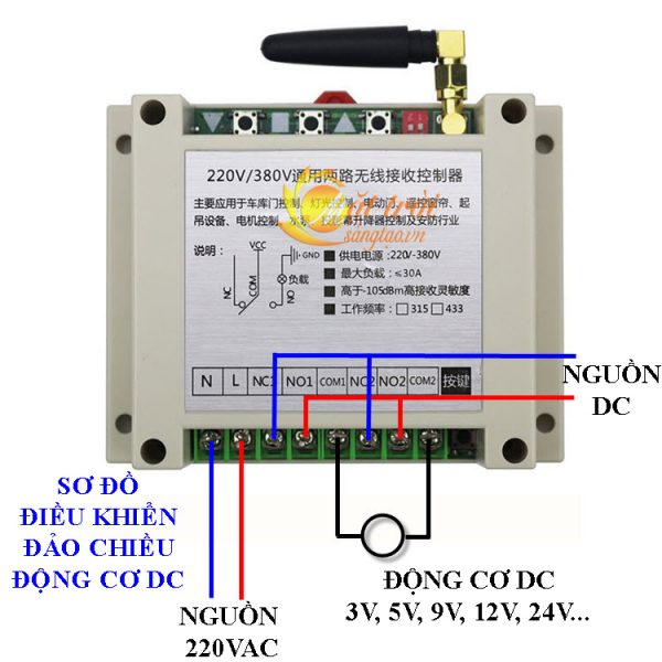 Bộ điều khiển đảo chiều động cơ 30A - nguồn nuôi 220V