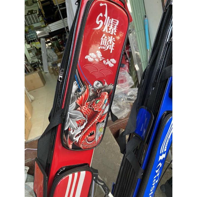 Bao đựng cần cứng có chân 1m25 , 2 ngăn chính