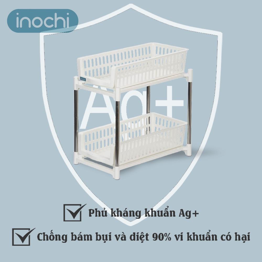 Kệ gia vị 2 tầng inochi trượt đa năng nhà bếp có thể trượt lấy đồ