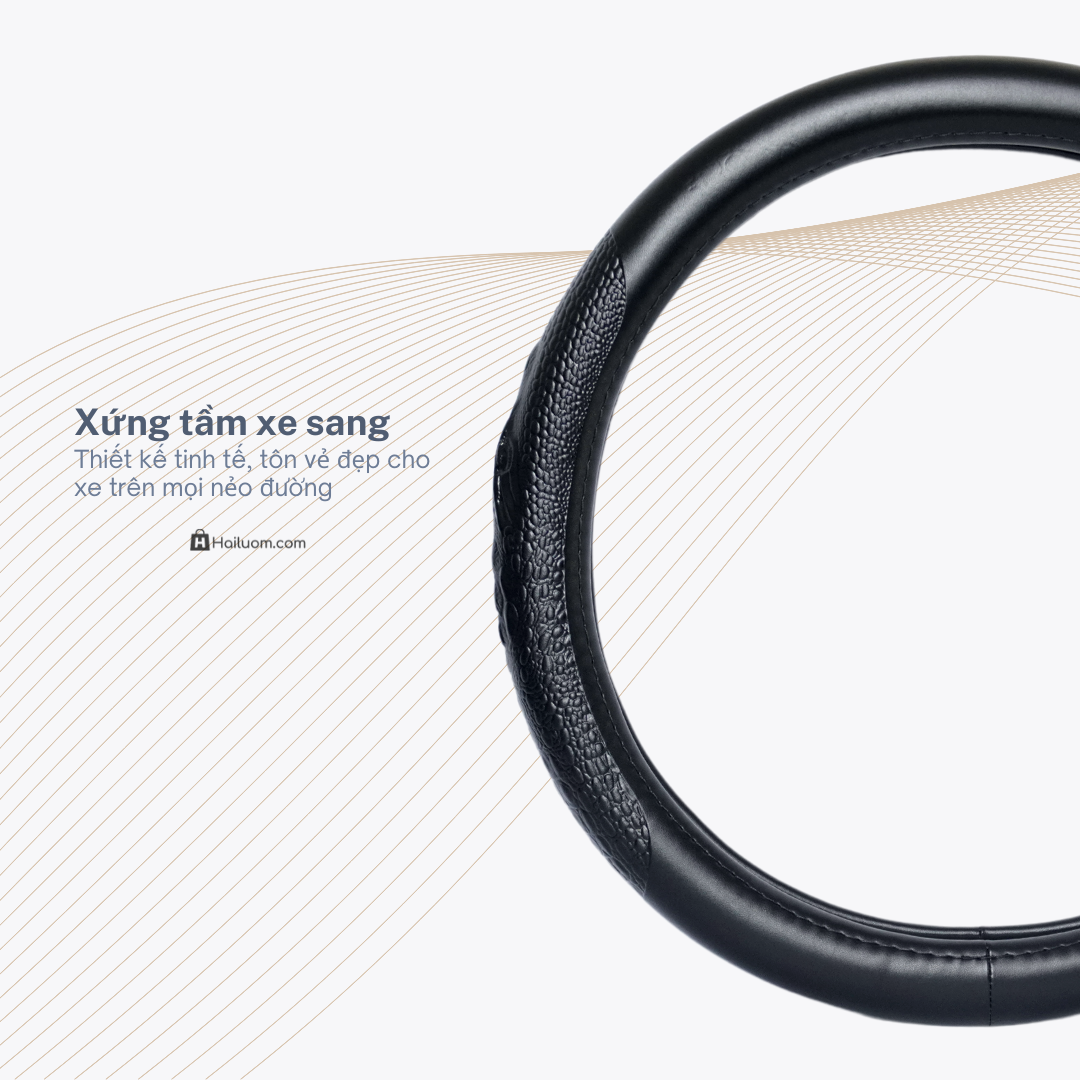 Bọc Vô Lăng ô tô MINI COOPER  | Da Thật Khâu Tay Cao Cấp - Mã BLAGO