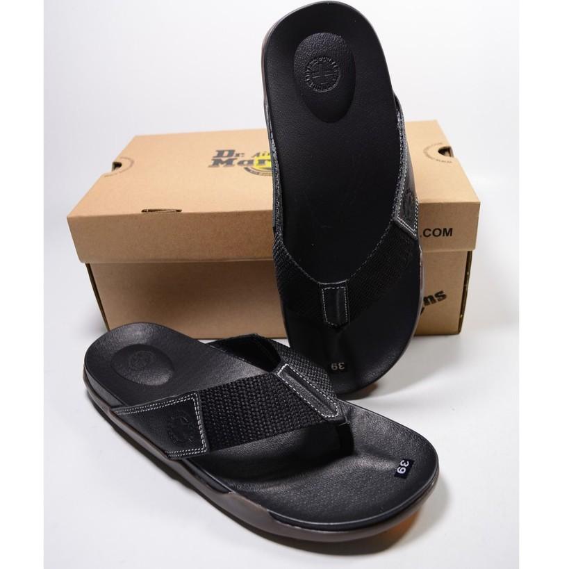 Dép Da Nam Dr Martens Thailand Full Hộp, Dép Kẹp Nam Cao Cấp 65Dr2