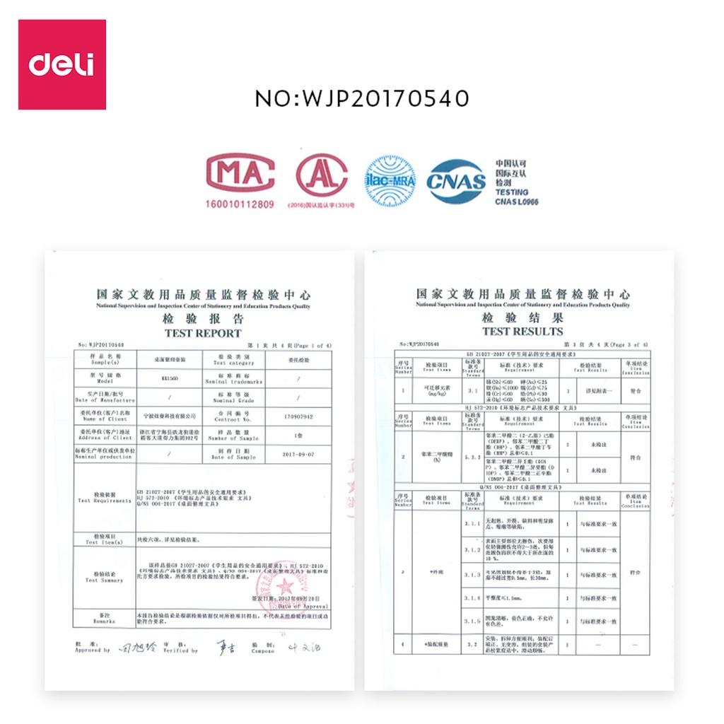 Bộ 2 chiếc - khay đựng tài liệu văn phòng, bàn học Deli nhựa ABS cao cấp - Hồng/Trắng/Xanh dương/Xám - NS021