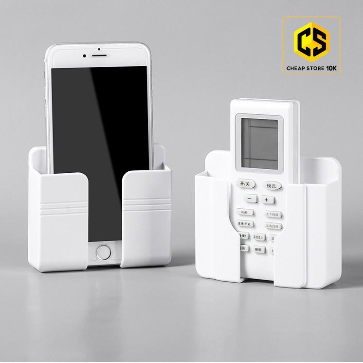 Giá dính tường để điện thoại, remote điều khiển, đế sạc điện thoại dính tường