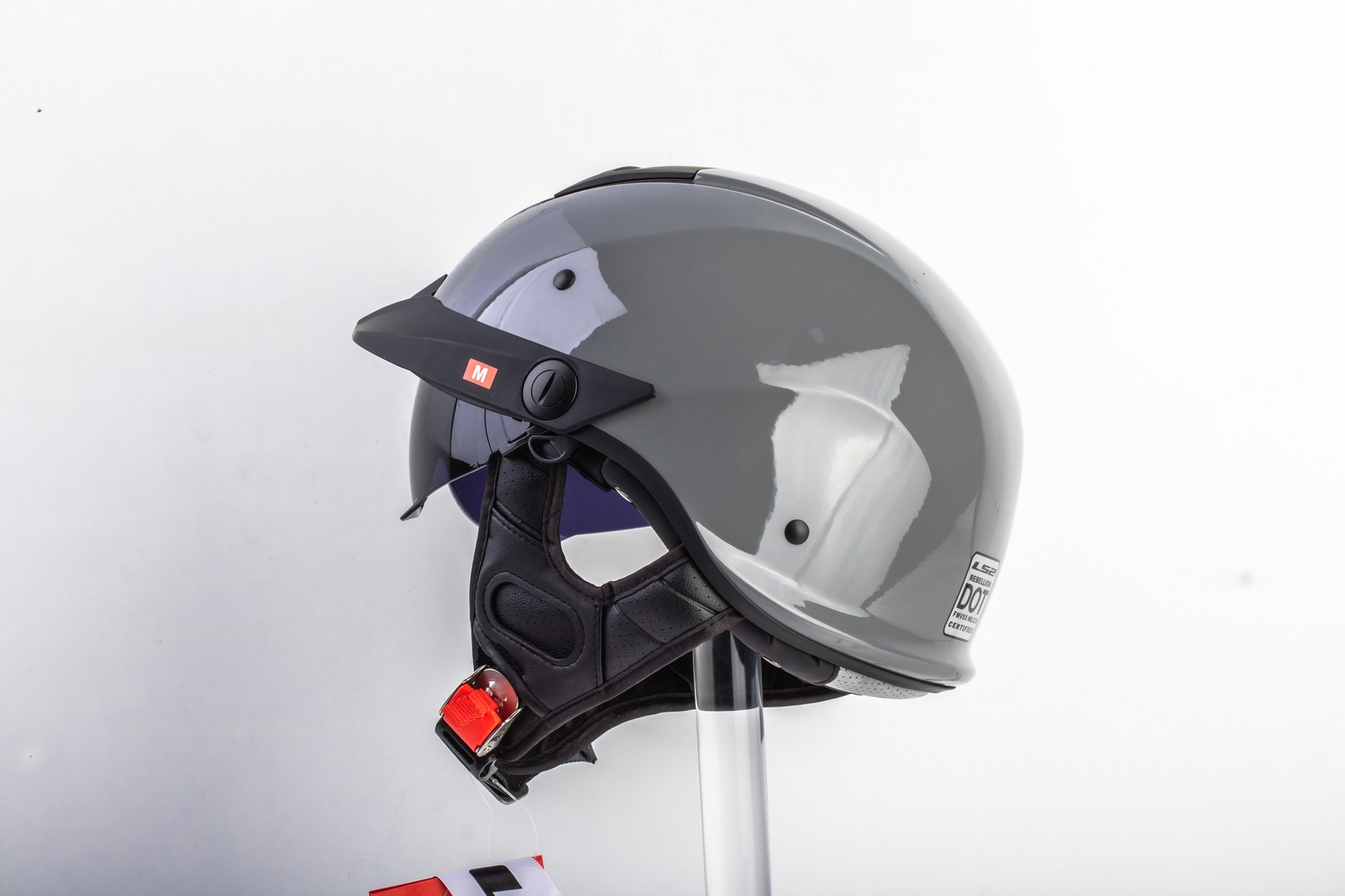 Mũ Bảo Hiểm Nửa Đầu Có Kính Âm LS2 OF590 Rebellion