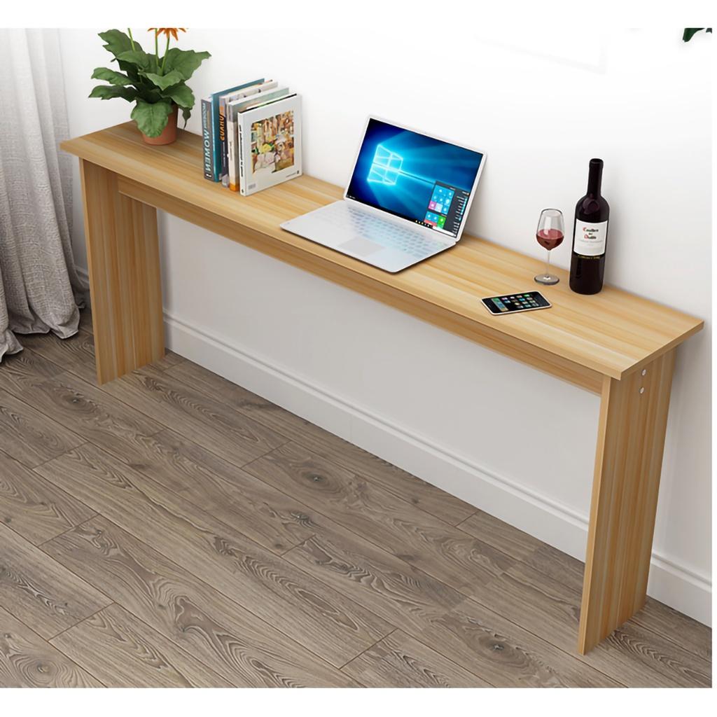 Bàn làm việc thông minh tiết kiệm không gian , bàn gỗ nhỏ decor cho phòng nhỏ hẹp 100x30x72cm BH3 năm - Mozi