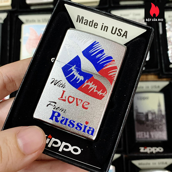 Bật Lửa Zippo 205 With Love From Russia