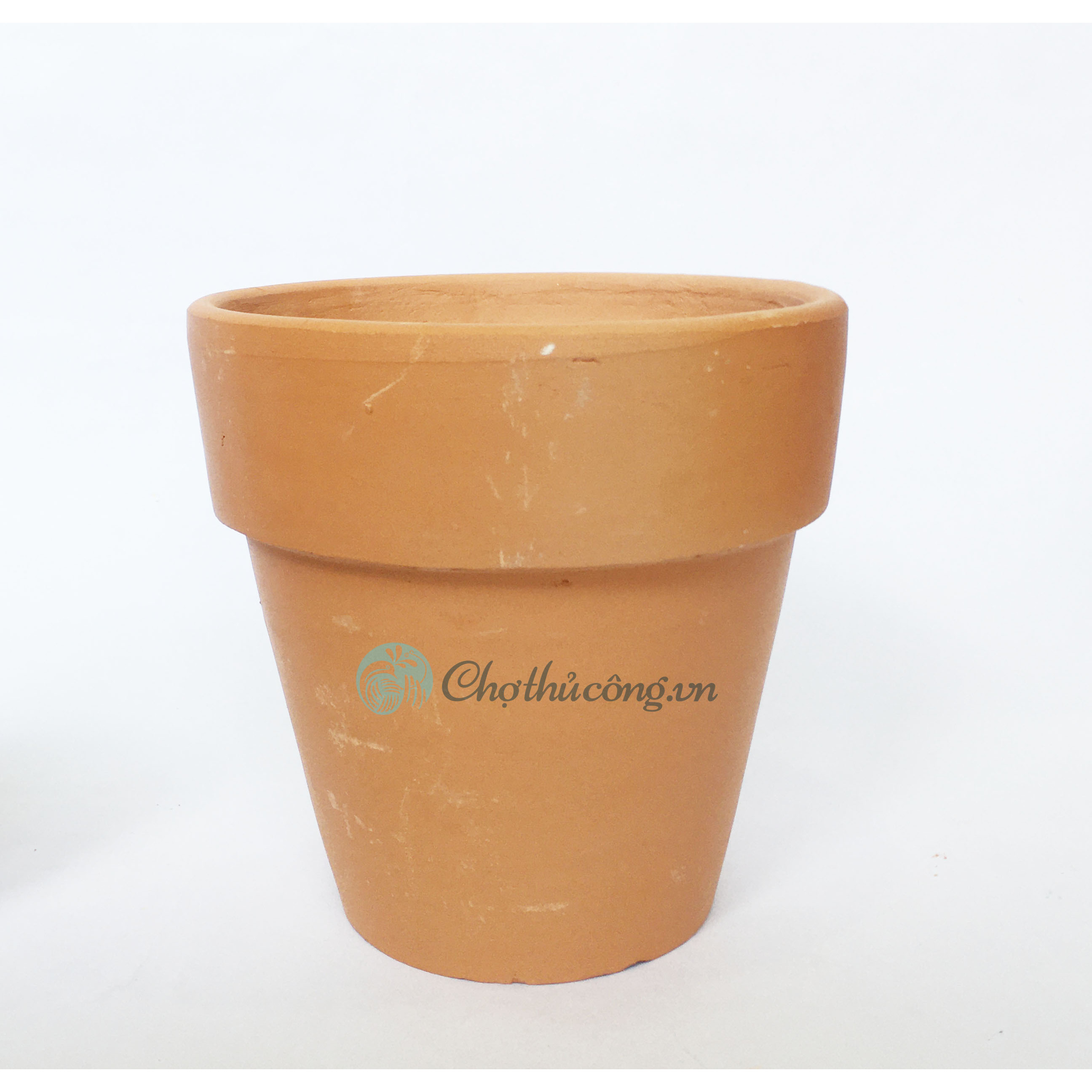 Chậu đất nung vintage KT 13x13cm, chậu trồng cây cảnh sen đá xương rồng
