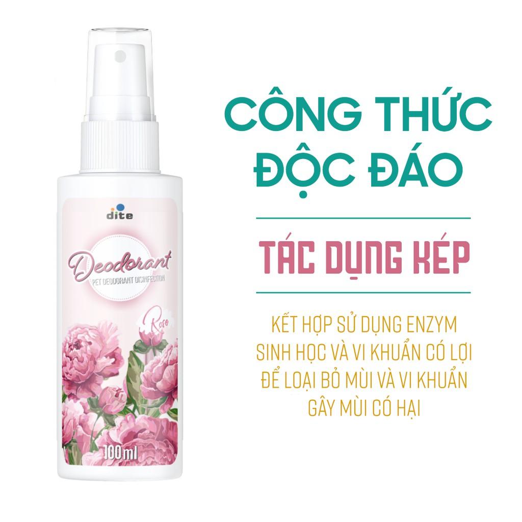 BÌNH XỊT KHỬ MÙI HÔI CHÓ MÈO, SÁT KHUẨN DEODORANT- 100ml - SÁT KHUẨN CHUỒNG, NỆM, CÁT, PHÂN, NƯỚC TIỂU