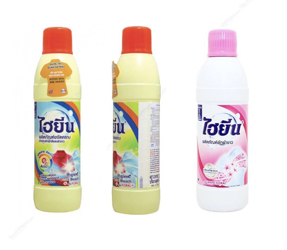 Nước tẩy quần áo trắng và màu Hygiene Thái Lan 600ml