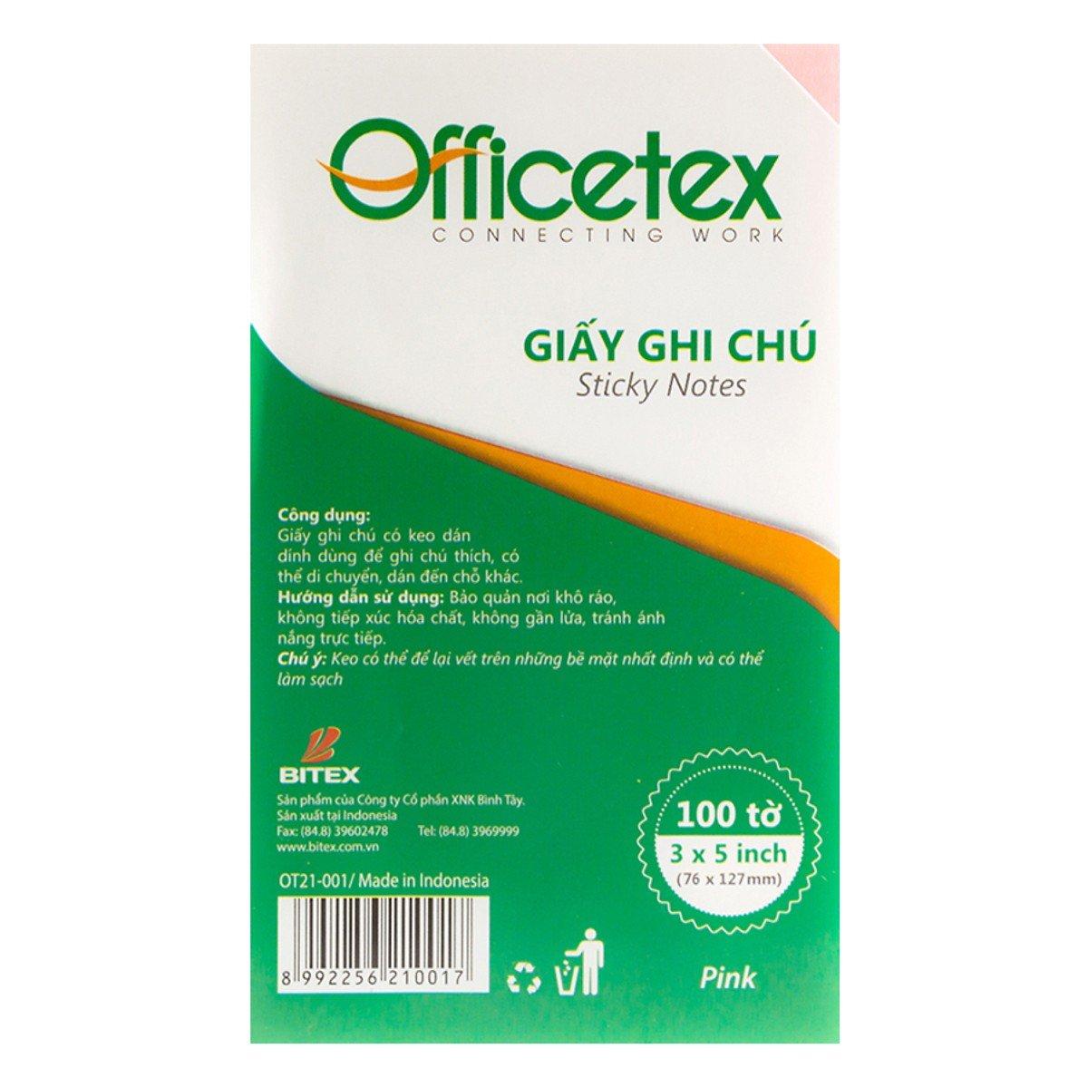 Giấy Ghi Chú Officetex - Pink