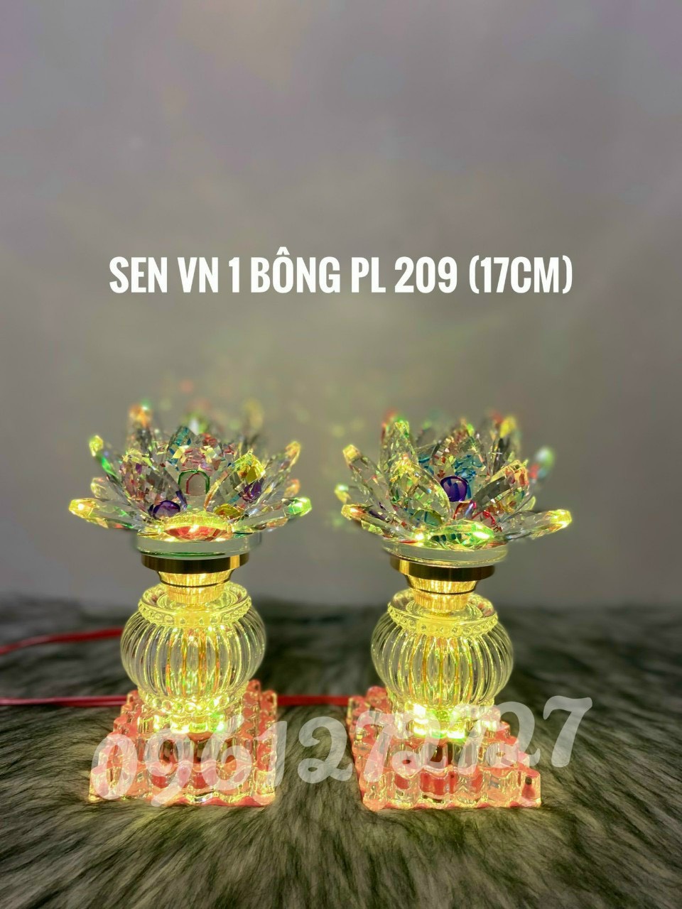 ĐÈN THỜ PHA LÊ CAO CẤP 209 1 CẶP