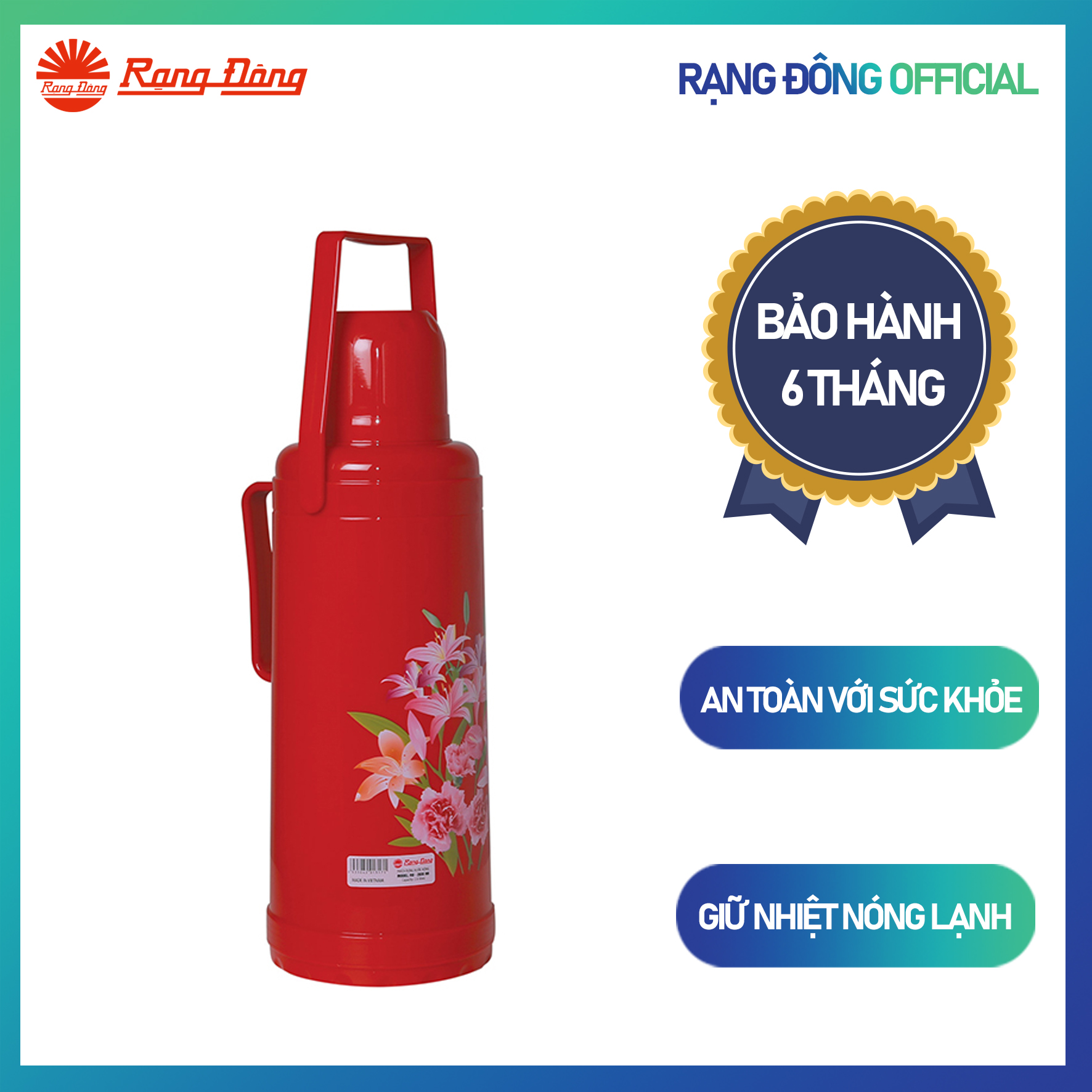 Phích Nước Rạng Đông RD 2035 N6 (2L) - (Giao Màu Ngẫu Nhiên)