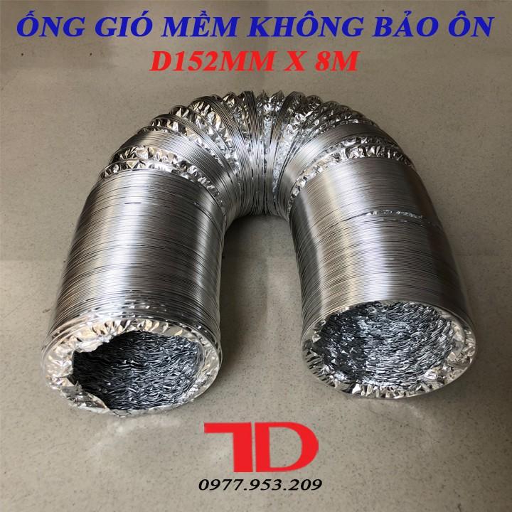 Ống gió mềm không bảo ôn D152mm x 8m